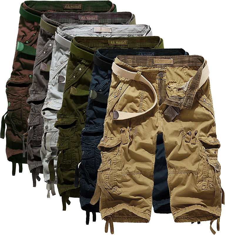 Capri Cargo Shorts with Drawstring, Casual Comfort, Streetwear